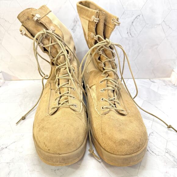 Belleville USA MFG Combat Boots Size 11.5 Military Desert Tan Made In USA 790V main image 8